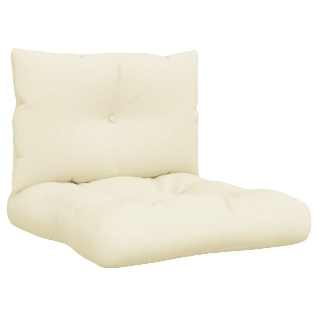 Pallet Cushions 2 pcs Cream Outdoor Garden Sofa Seating Pad Furniture Cushion