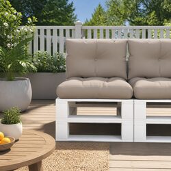 Taupe Pallet Cushions: Perfect Addition to Your Garden