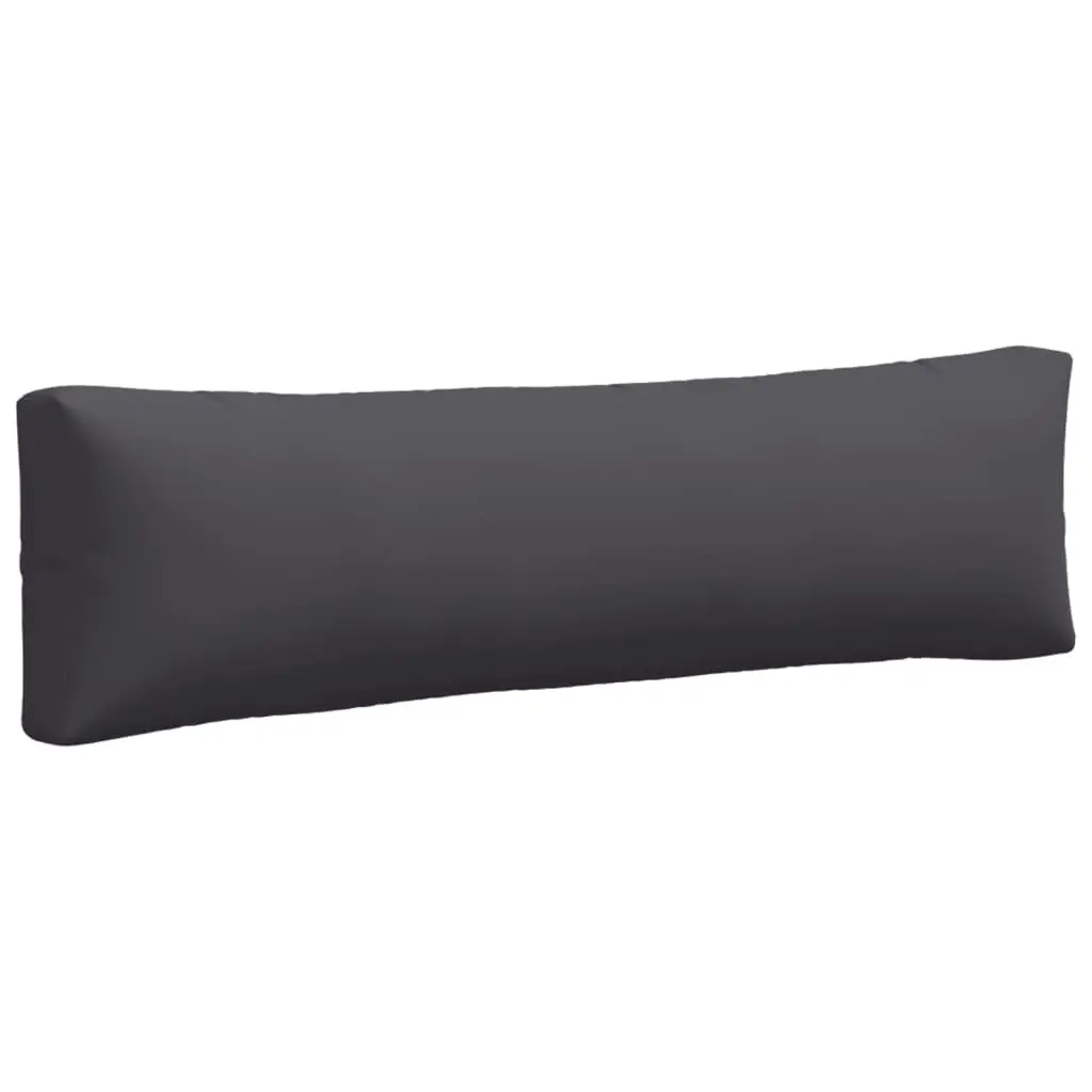 Cushions Polyester Anthracite 2 Piece Outdoor Garden Furniture Seat Pad