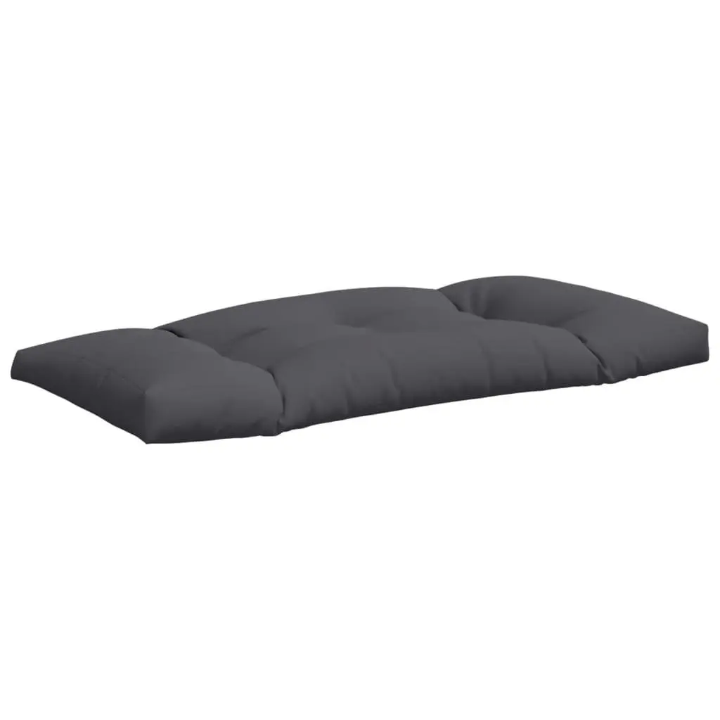 Cushions Polyester Anthracite 2 Piece Outdoor Garden Furniture Seat Pad