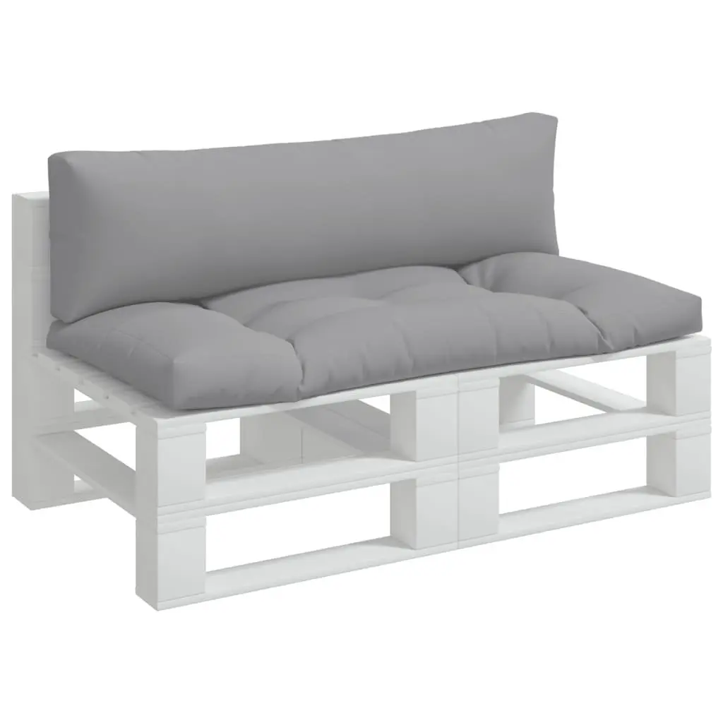 Pallet Cushions 2 pcs Grey Outdoor Indoor Seat Pad Garden Furniture Decor