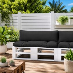 Versatile Black Pallet Cushions for Your Home and Garden