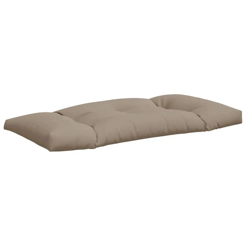 Pallet Cushions Polyester Fabric 2 pcs Taupe Outdoor Garden Furniture Seat Pad Soft Filling
