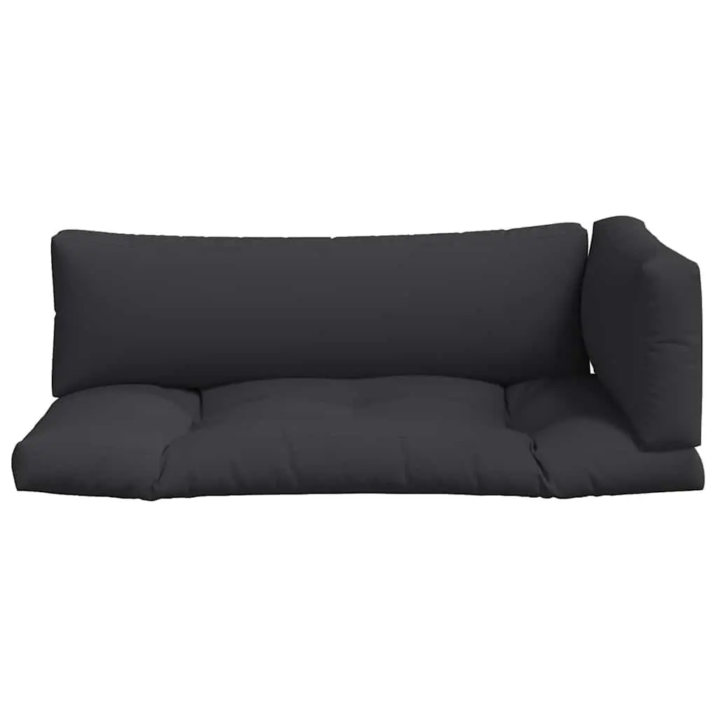 Pallet Cushions Polyester 3 Piece Black Outdoor Garden Furniture Seat Pad