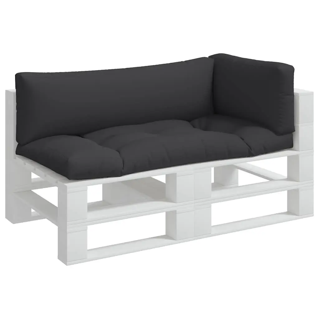 Pallet Cushions Polyester 3 Piece Black Outdoor Garden Furniture Seat Pad