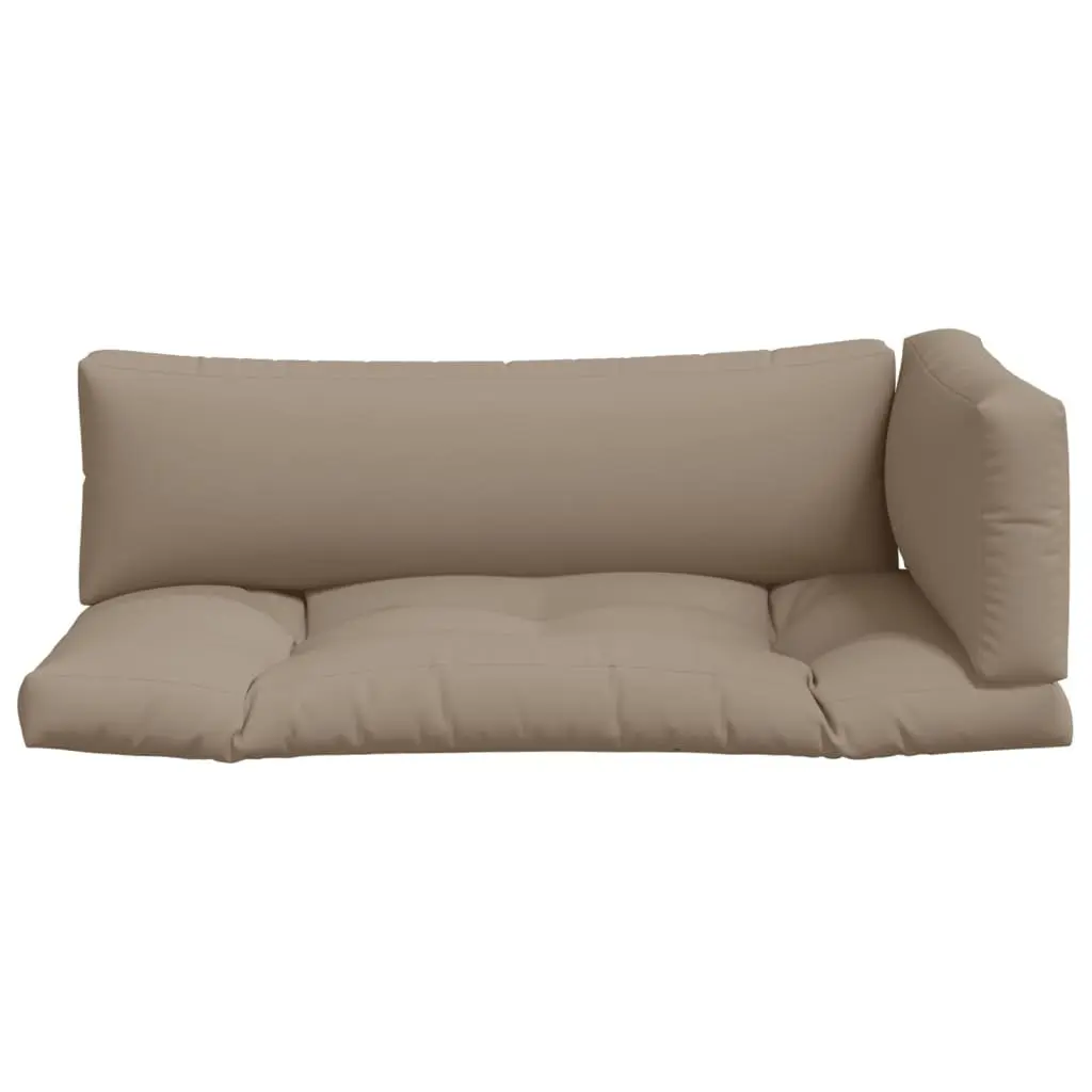 Pallet Cushions Outdoor Garden Furniture Taupe 3 Piece Polyester Seat Pad