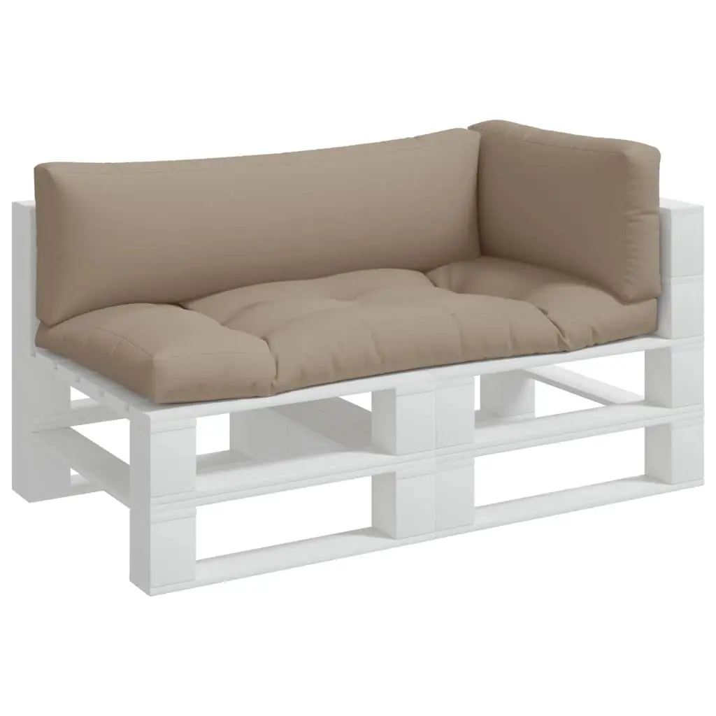 Pallet Cushions Outdoor Garden Furniture Taupe 3 Piece Polyester Seat Pad
