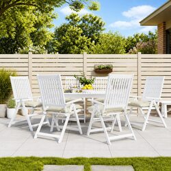 Versatile 6-Piece Chair Cushions for Home and Garden Use