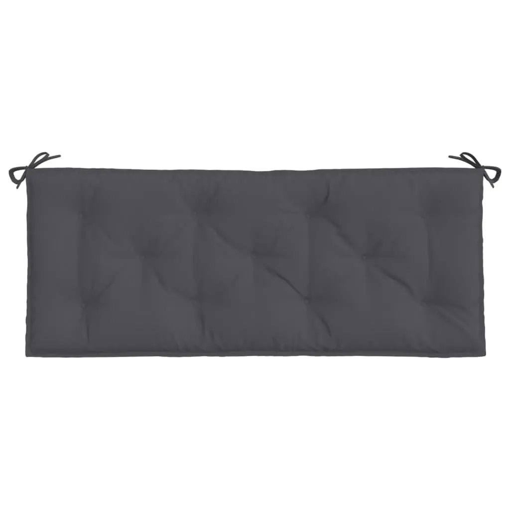 Garden Bench Cushion Anthracite 120x50x7cm Outdoor Pallet Seat Pad Oxford Fabric