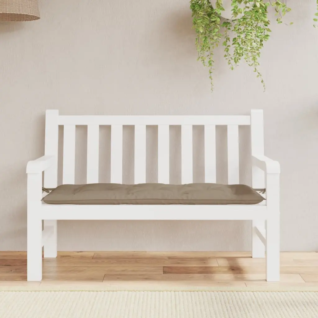 Outdoor Patio Cushion Oxford Fabric 120x50x7cm Taupe Non-slip Durable Soft Filling