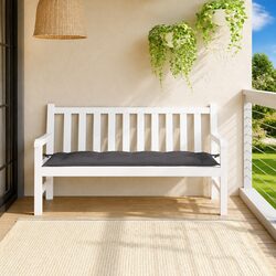 Practical Anthracite Bench Cushion for Indoor and Outdoor Use