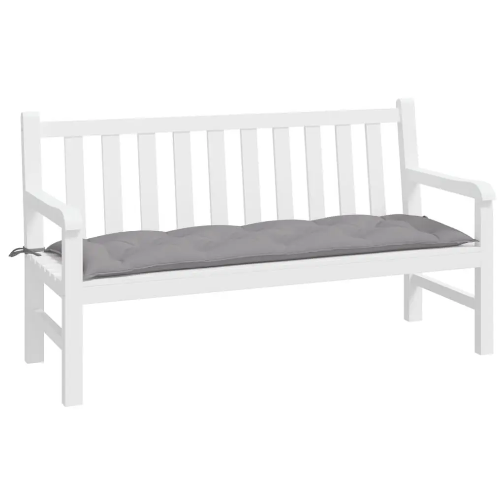 Garden Cushion Oxford Fabric 150x50cm Grey Durable Outdoor Patio Seat Pad