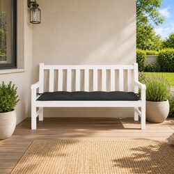 Versatile Black Garden Cushion 150x50x7cm for Your Home
