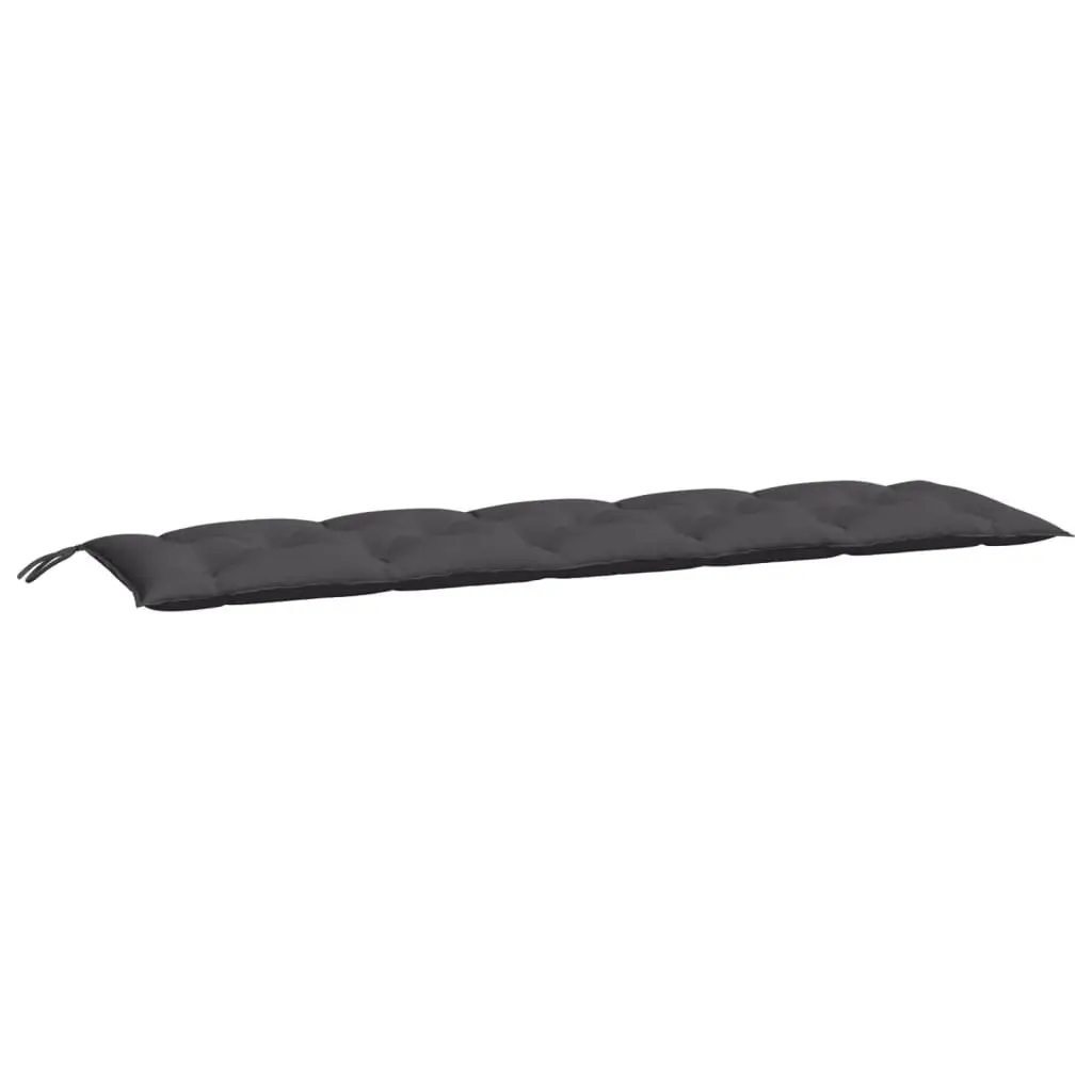 Anthracite Garden Bench Cushion for Home Use 180x50x7cm