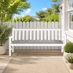Practical Grey Garden Bench Cushion for Home and Patio