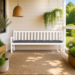 Practical Garden Bench Cushion Anthracite 200x50x7cm