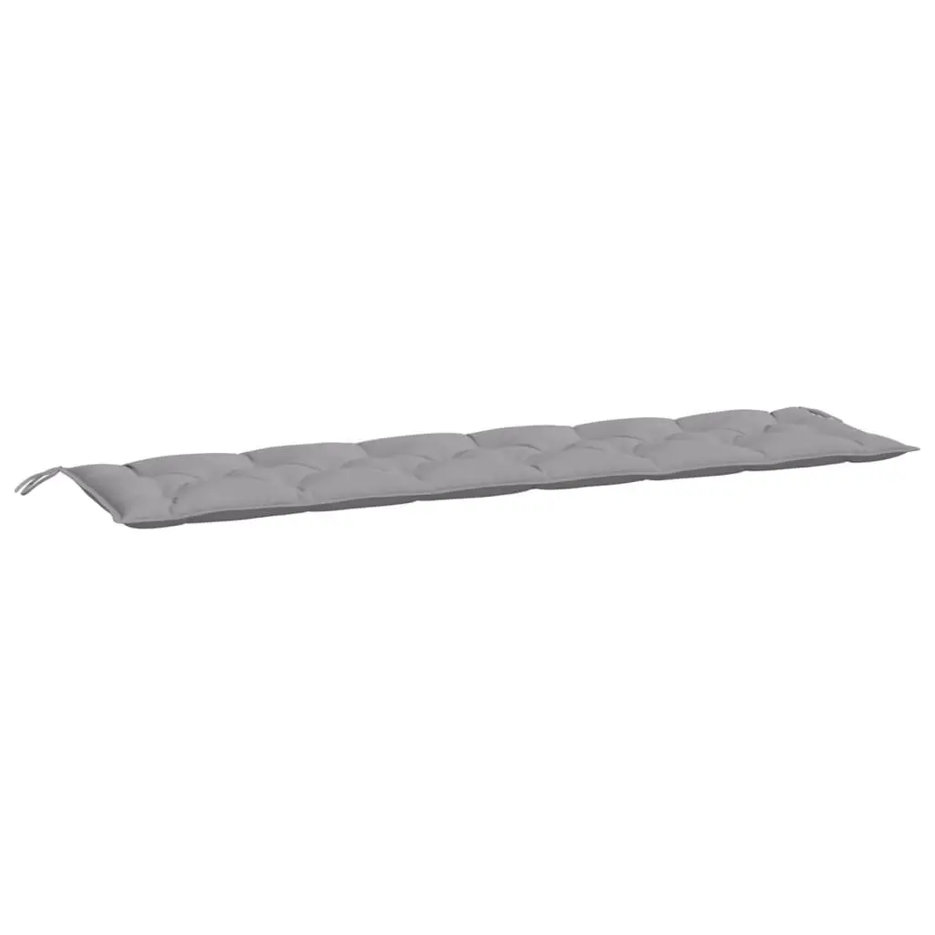 Outdoor Seating Pad Grey 200x50x7cm Water-Resistant Oxford Fabric Garden Bench Cushion