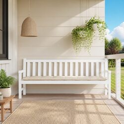 Versatile Beige Garden Bench Cushion for Any Space