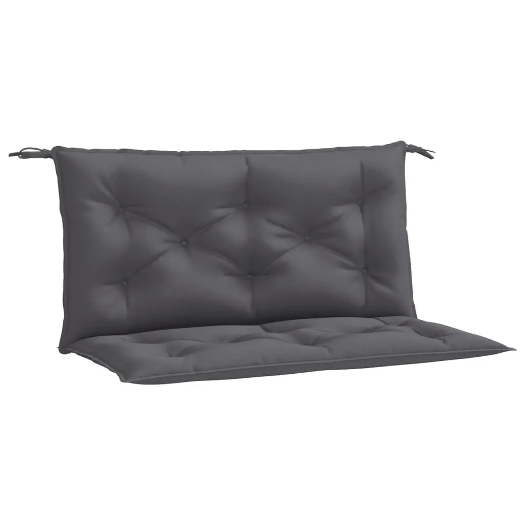 Outdoor Seat Pads 2 Piece Anthracite Oxford Fabric Water-Resistant Garden Bench Cushions 100x50x7cm