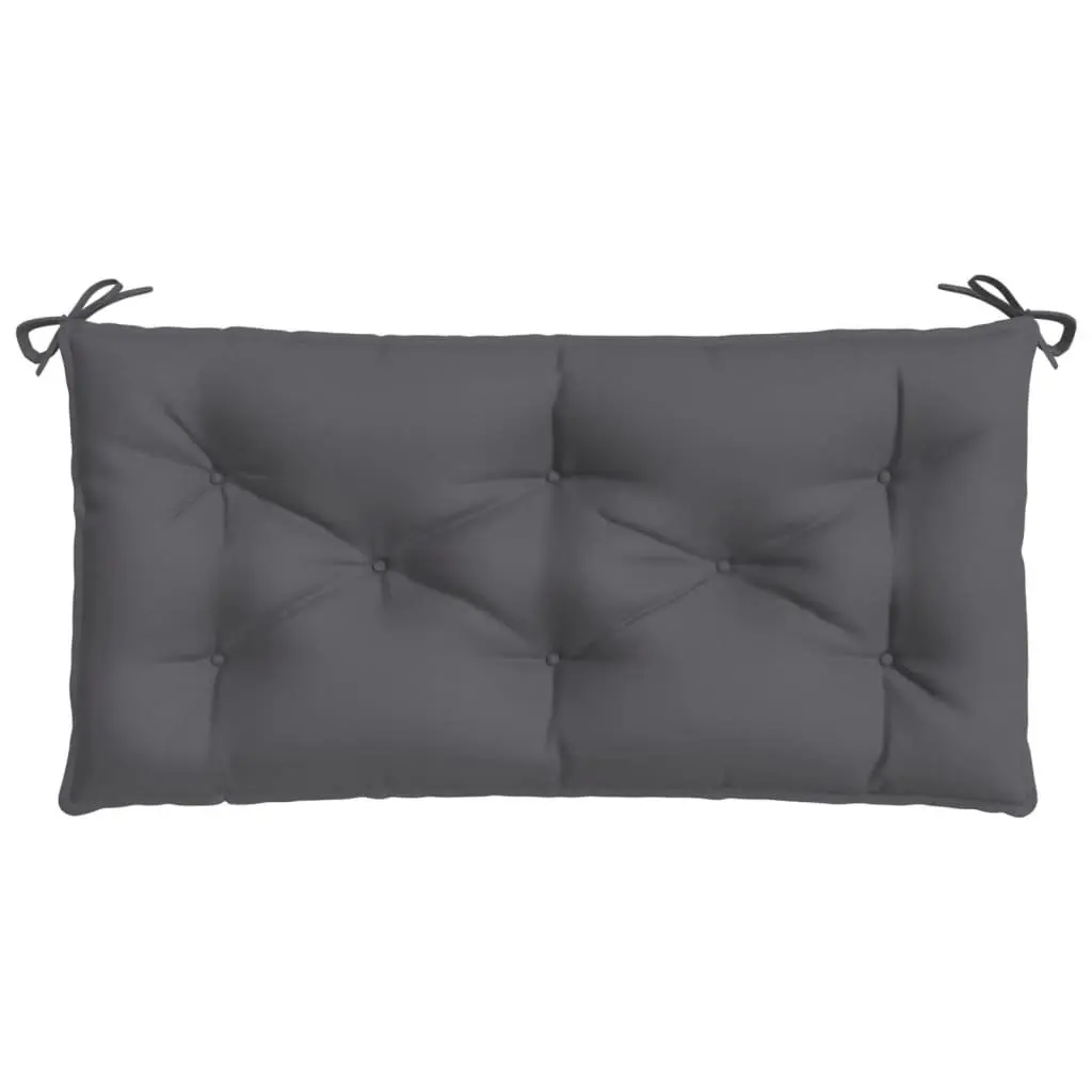 Outdoor Seat Pads 2 Piece Anthracite Oxford Fabric Water-Resistant Garden Bench Cushions 100x50x7cm