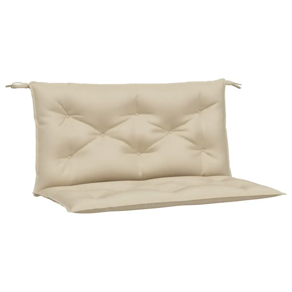 Outdoor Patio Seating Pads 2pcs Oxford Fabric Beige 100x50x7cm Garden Bench Cushions
