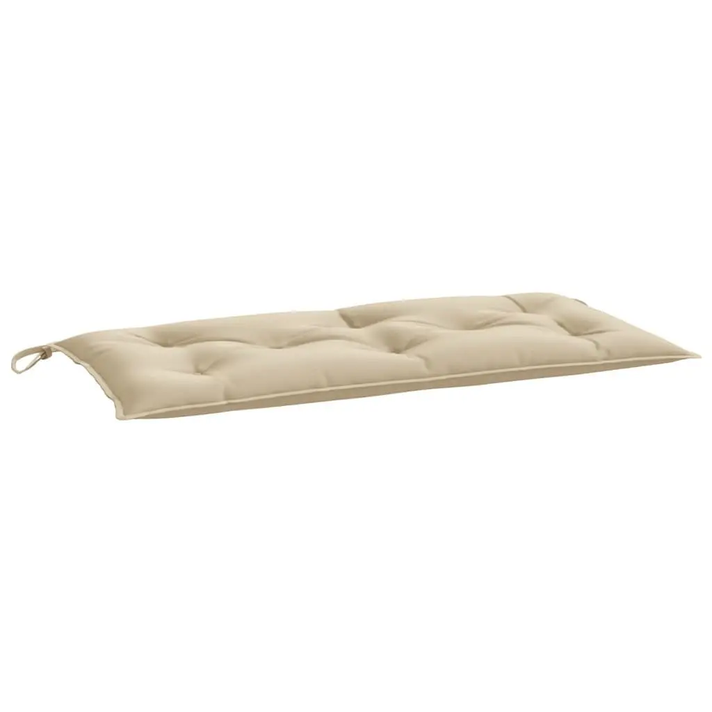 Outdoor Patio Seating Pads 2pcs Oxford Fabric Beige 100x50x7cm Garden Bench Cushions