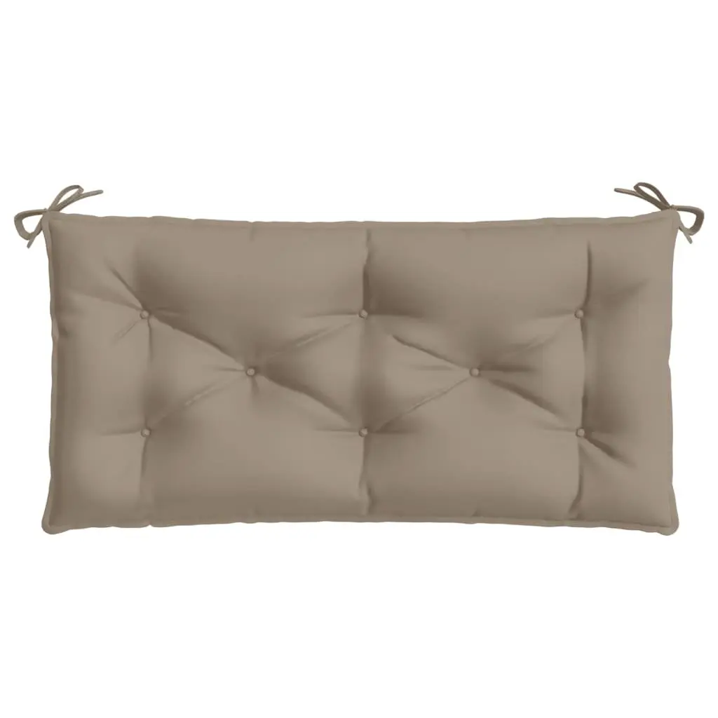 Garden Bench Cushions Oxford Fabric 100 x 50 x 7 cm Taupe 2 pcs Water Resistant