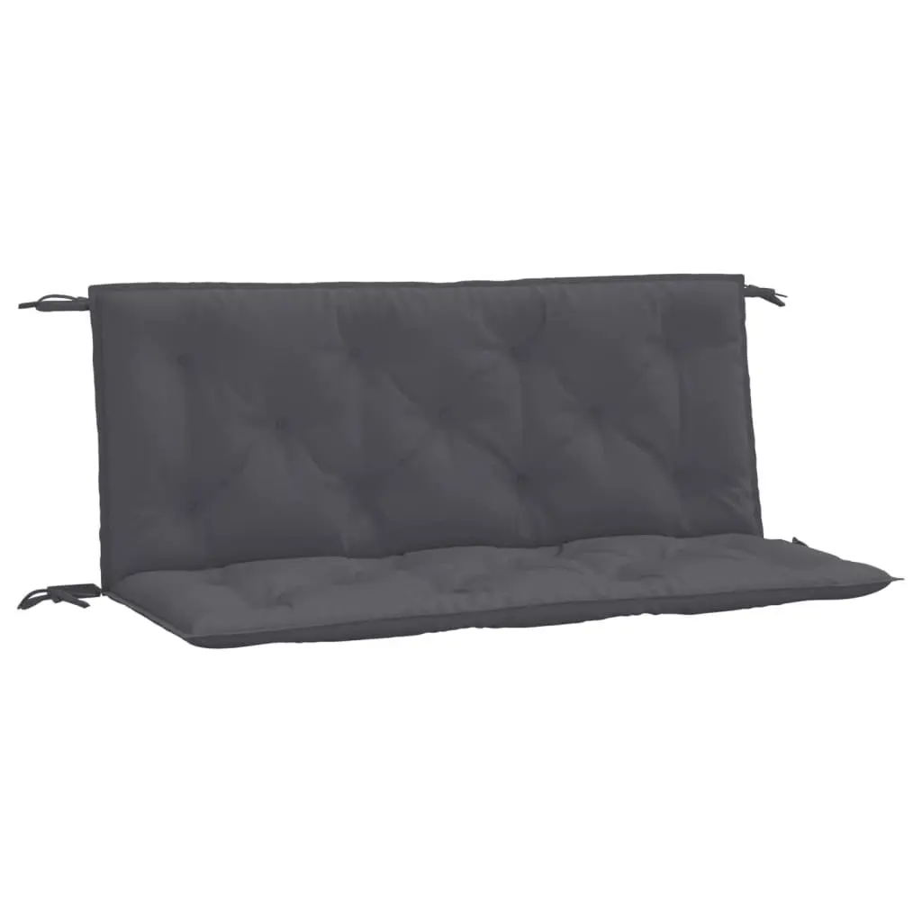 Garden Bench Cushions 2pcs Outdoor Patio Seat Pads Oxford Fabric Anthracite