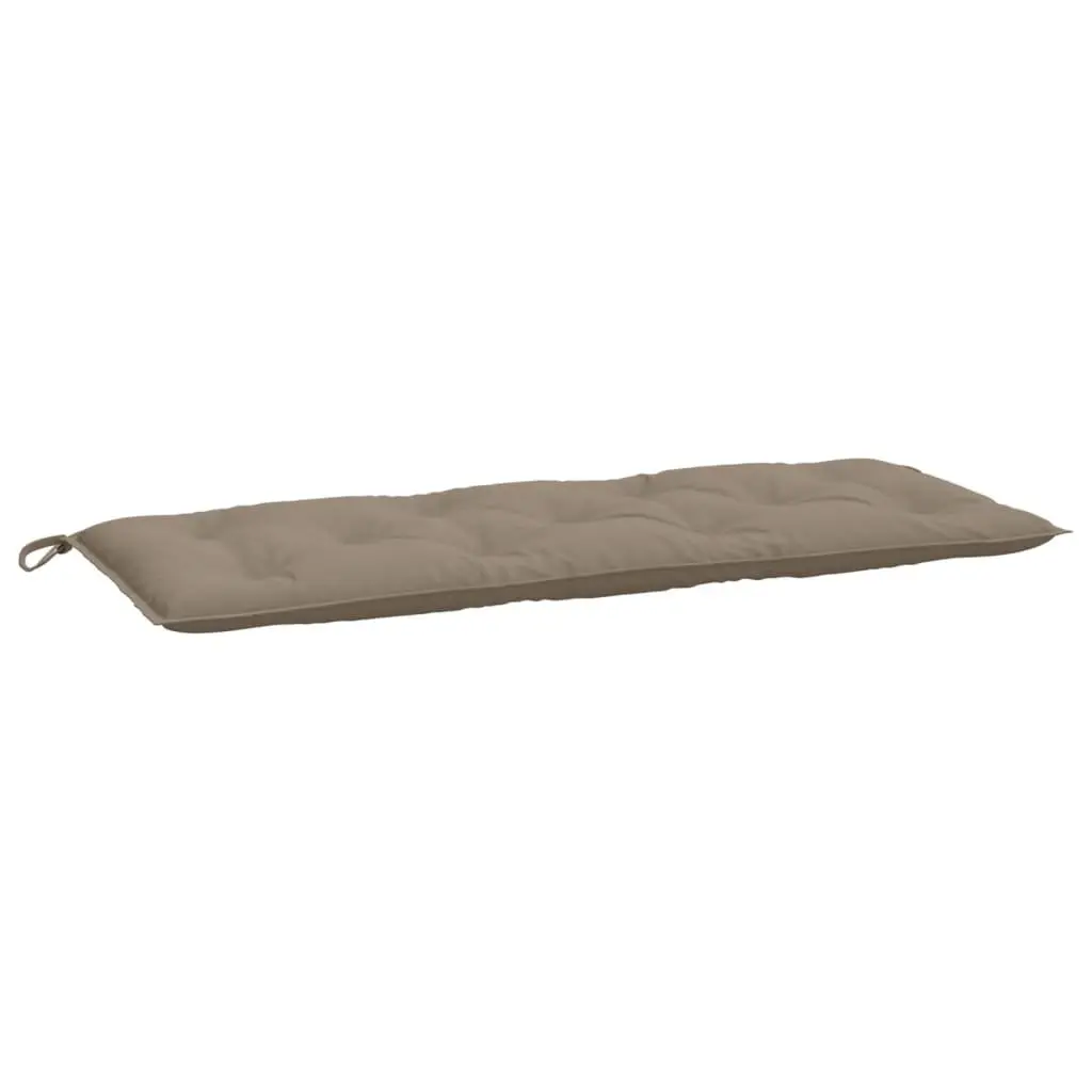 Garden Bench Cushions Oxford Fabric 120 x 50 x 7 cm Taupe Water Resistant 2 Piece