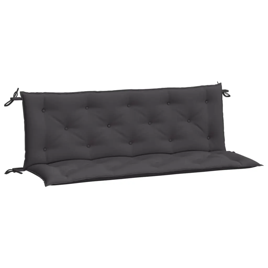 Garden Bench Cushions 2 Pieces Anthracite Oxford Fabric Outdoor Patio Seating