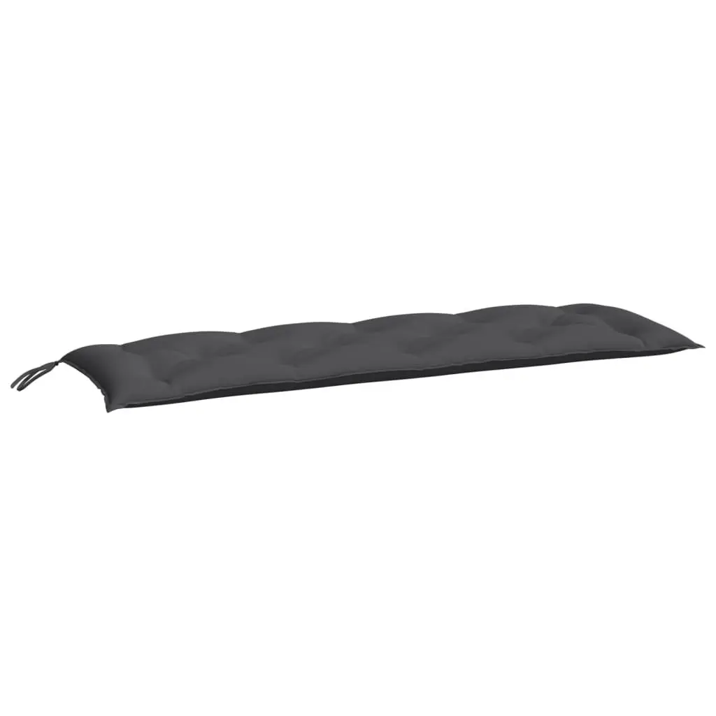Garden Bench Cushions 2 Pieces Anthracite Oxford Fabric Outdoor Patio Seating