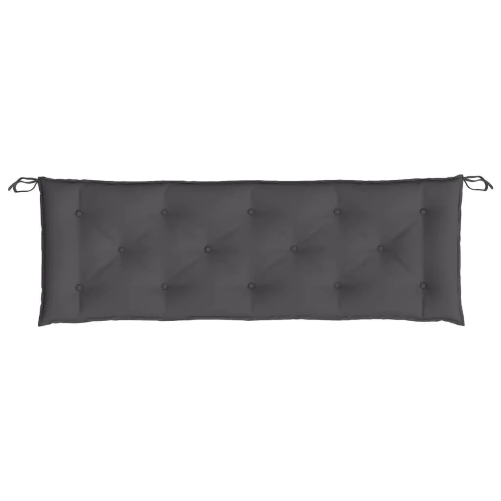 Garden Bench Cushions 2 Pieces Anthracite Oxford Fabric Outdoor Patio Seating