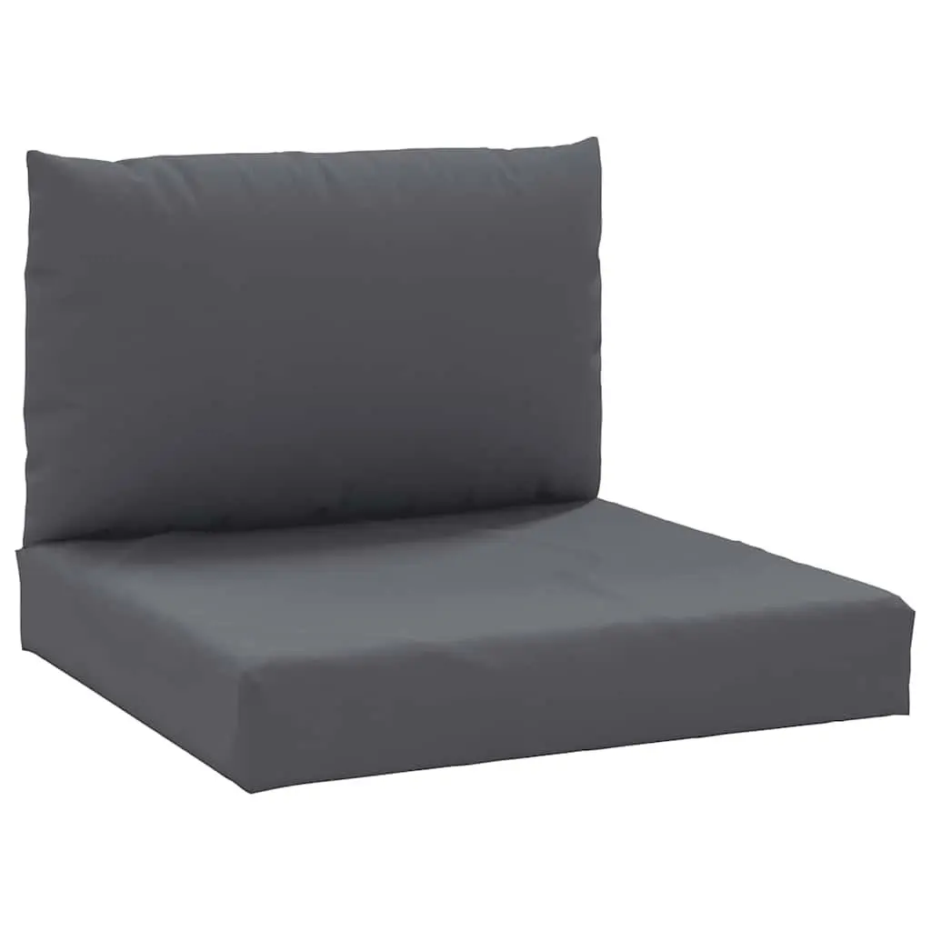 Pallet Cushions Anthracite Oxford Fabric Outdoor Sofa Seat Pad 2 Piece
