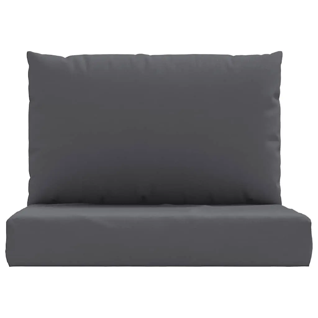 Pallet Cushions Anthracite Oxford Fabric Outdoor Sofa Seat Pad 2 Piece