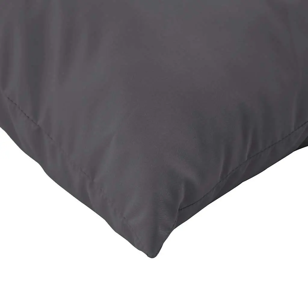 Pallet Cushions Anthracite Oxford Fabric Outdoor Sofa Seat Pad 2 Piece