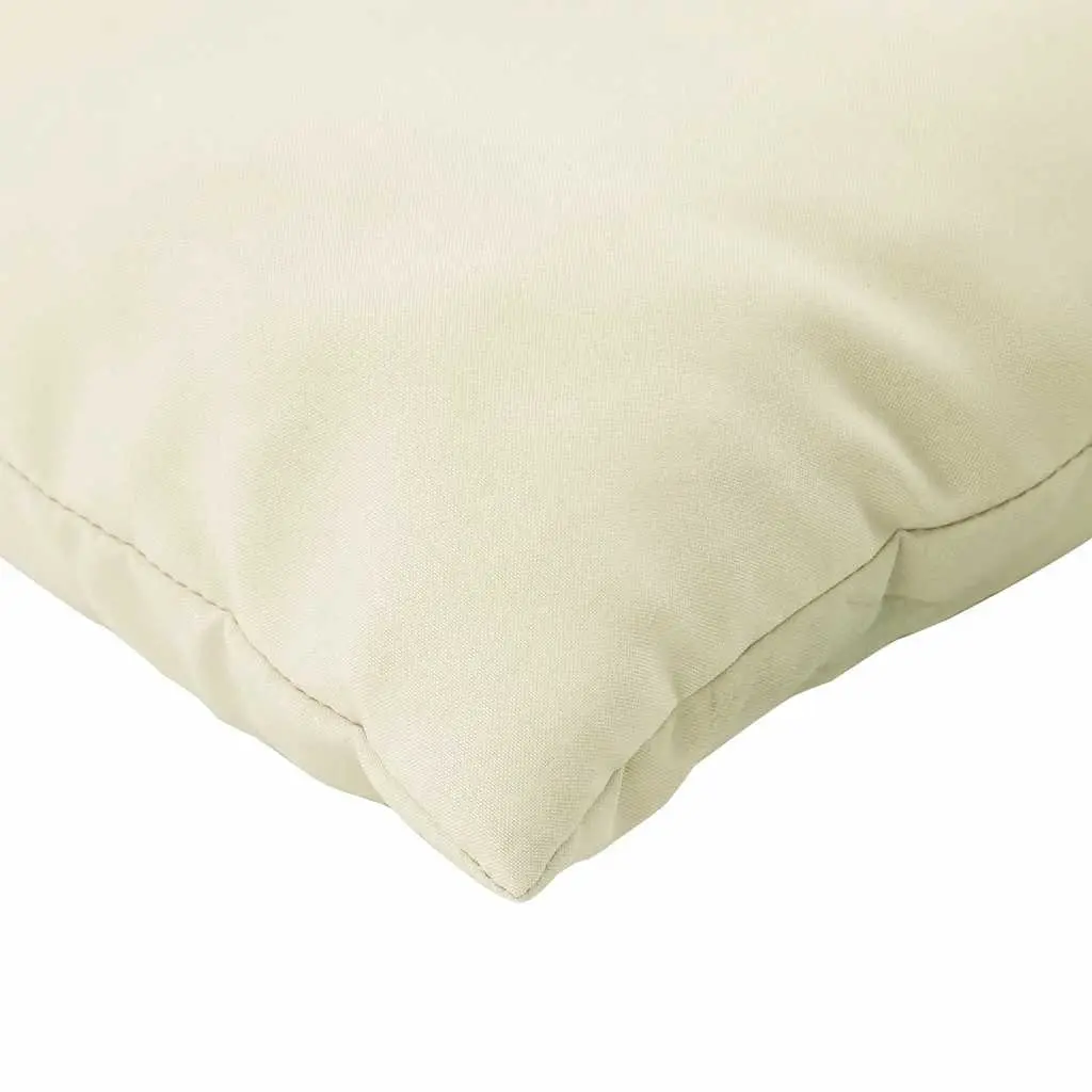 Pallet Cushions Oxford Fabric 2 pcs Cream Outdoor Garden Sofa Seat Pad