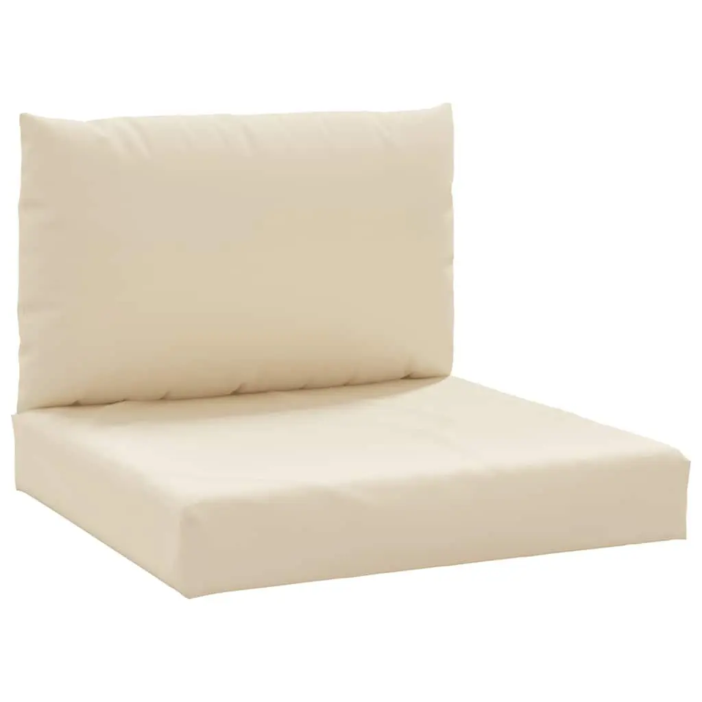 Pallet Cushions Oxford Fabric 2 pcs Beige Outdoor Garden Sofa Seat Pad