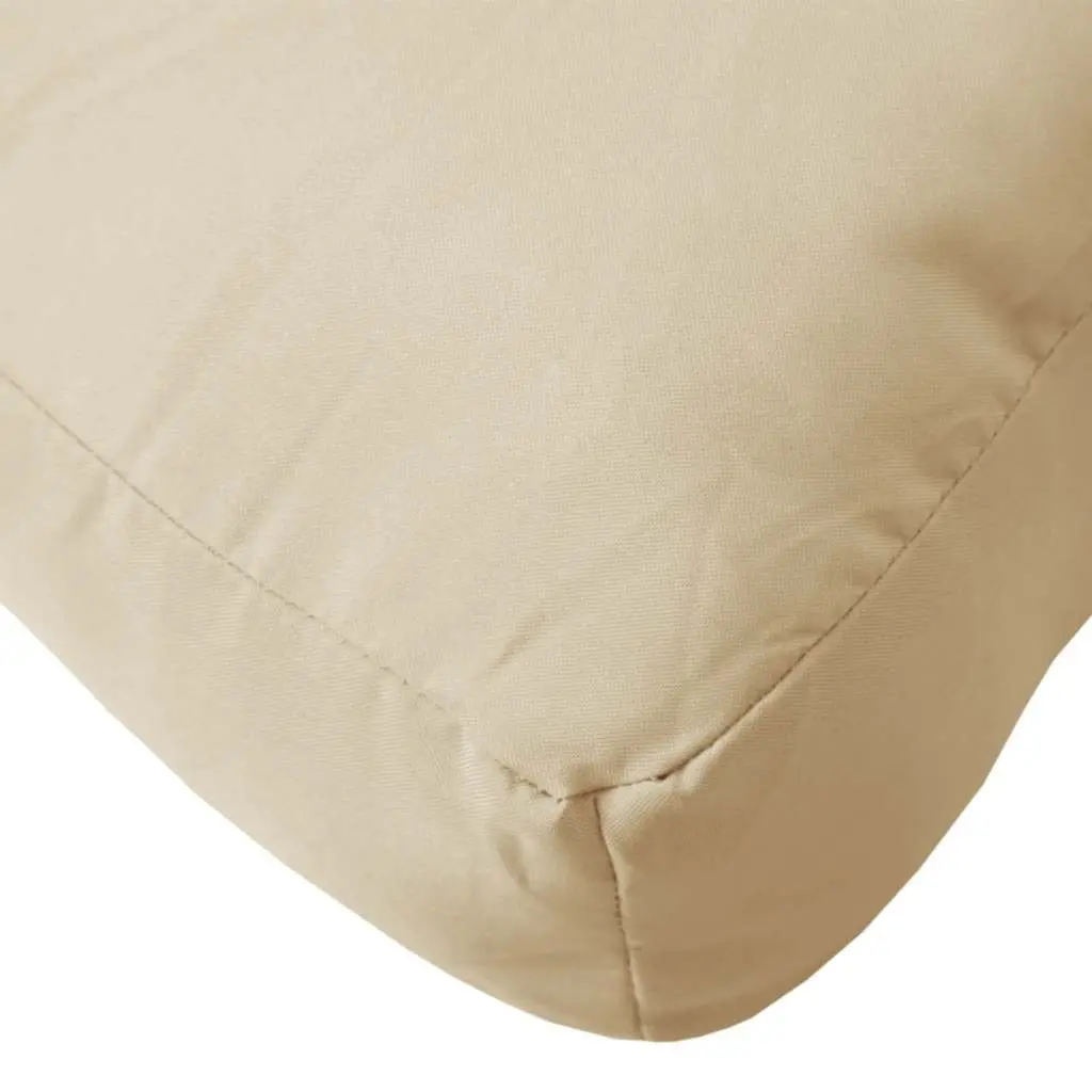 Pallet Cushions Oxford Fabric 2 pcs Beige Outdoor Garden Sofa Seat Pad
