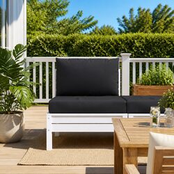 Practical Black Oxford Fabric Pallet Cushions for Any Setting
