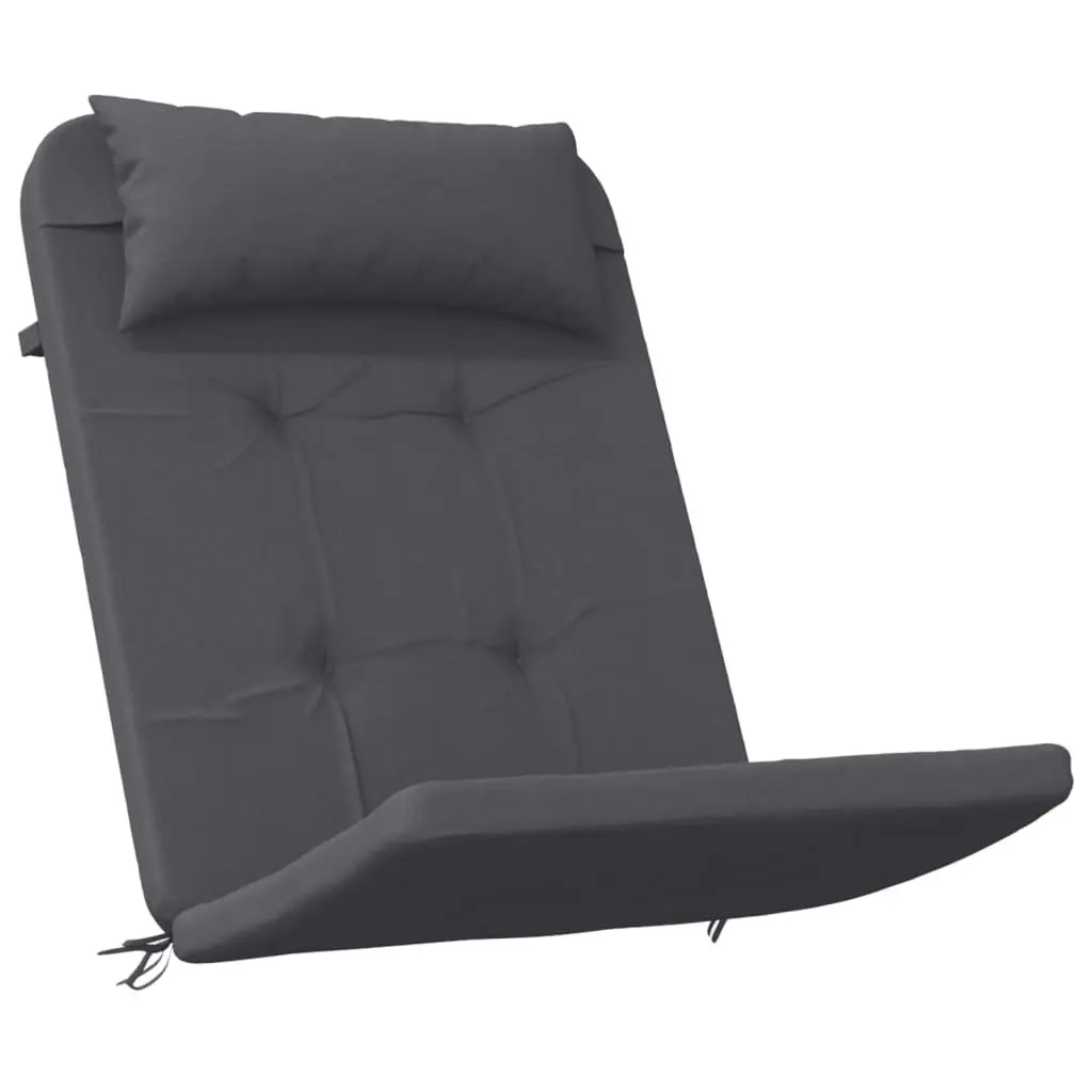 Adirondack Chair Cushions Oxford Fabric 2 pcs Anthracite Outdoor Garden Patio