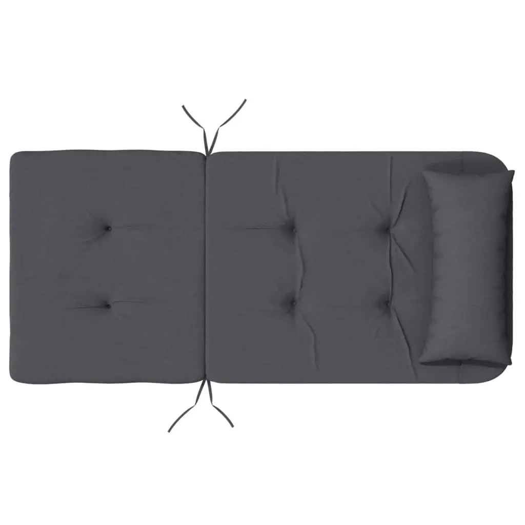 Adirondack Chair Cushions Oxford Fabric 2 pcs Anthracite Outdoor Garden Patio
