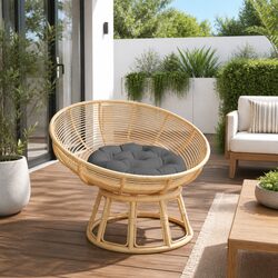 Versatile 60cm Round Cushion for Indoor and Outdoor Use