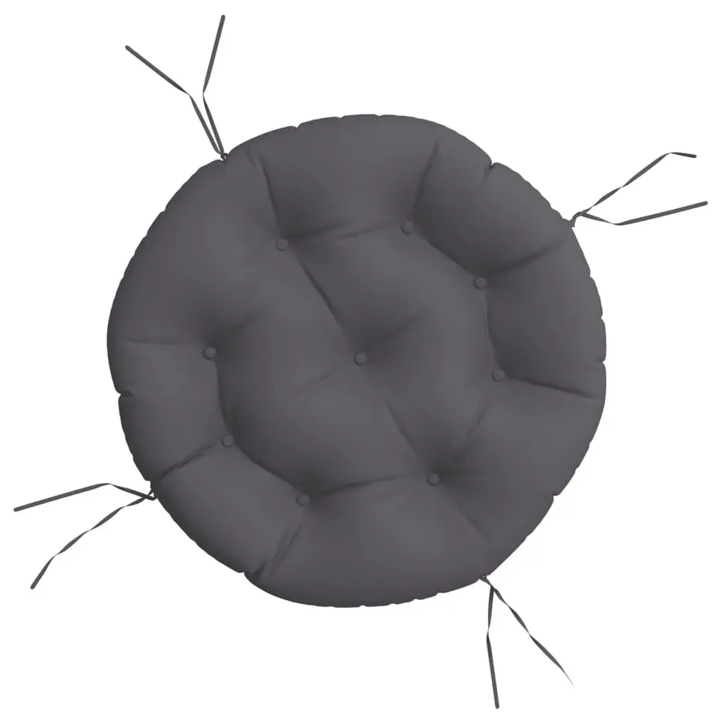 Round Outdoor Cushion 60cm Anthracite Garden Patio Chair Seat Pad Oxford Fabric