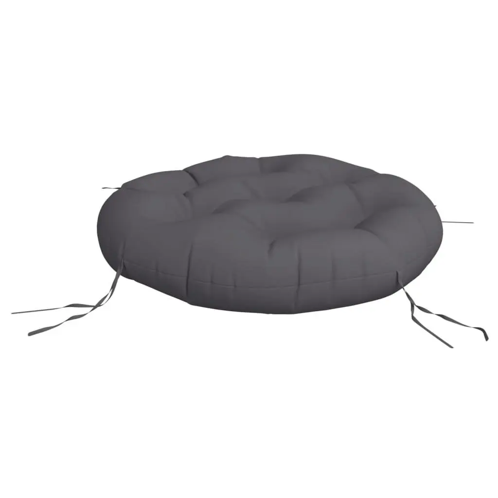 Round Outdoor Cushion 60cm Anthracite Garden Patio Chair Seat Pad Oxford Fabric
