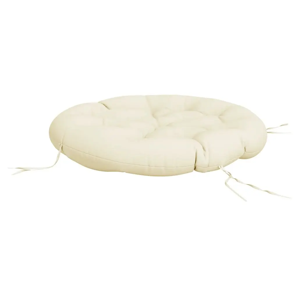 Round Cushion Oxford Fabric 100cm Cream Outdoor Indoor Chair Seat Pad