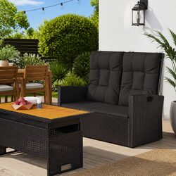 Reclining Garden Bench for Outdoor Use