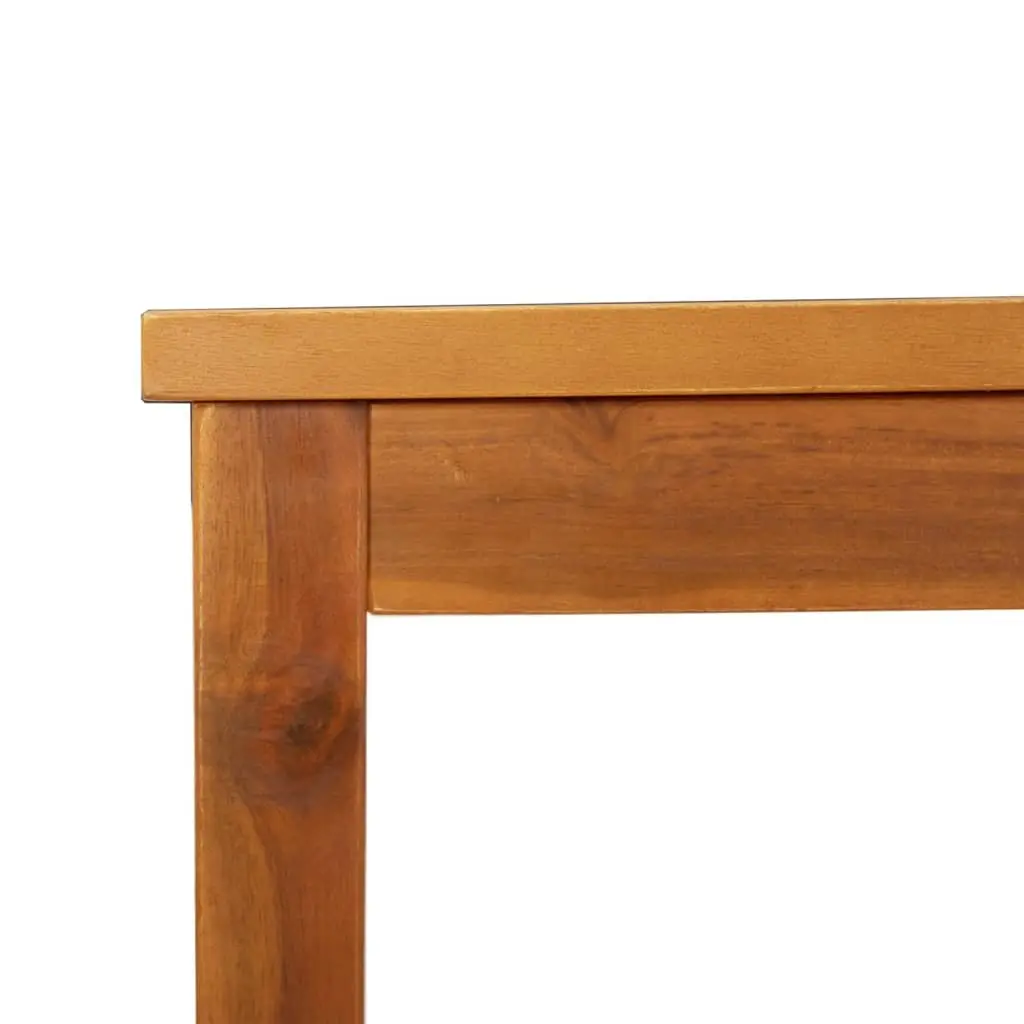 Wooden Garden Bench Acacia 150cm Brown Outdoor Patio Furniture Solid Construction