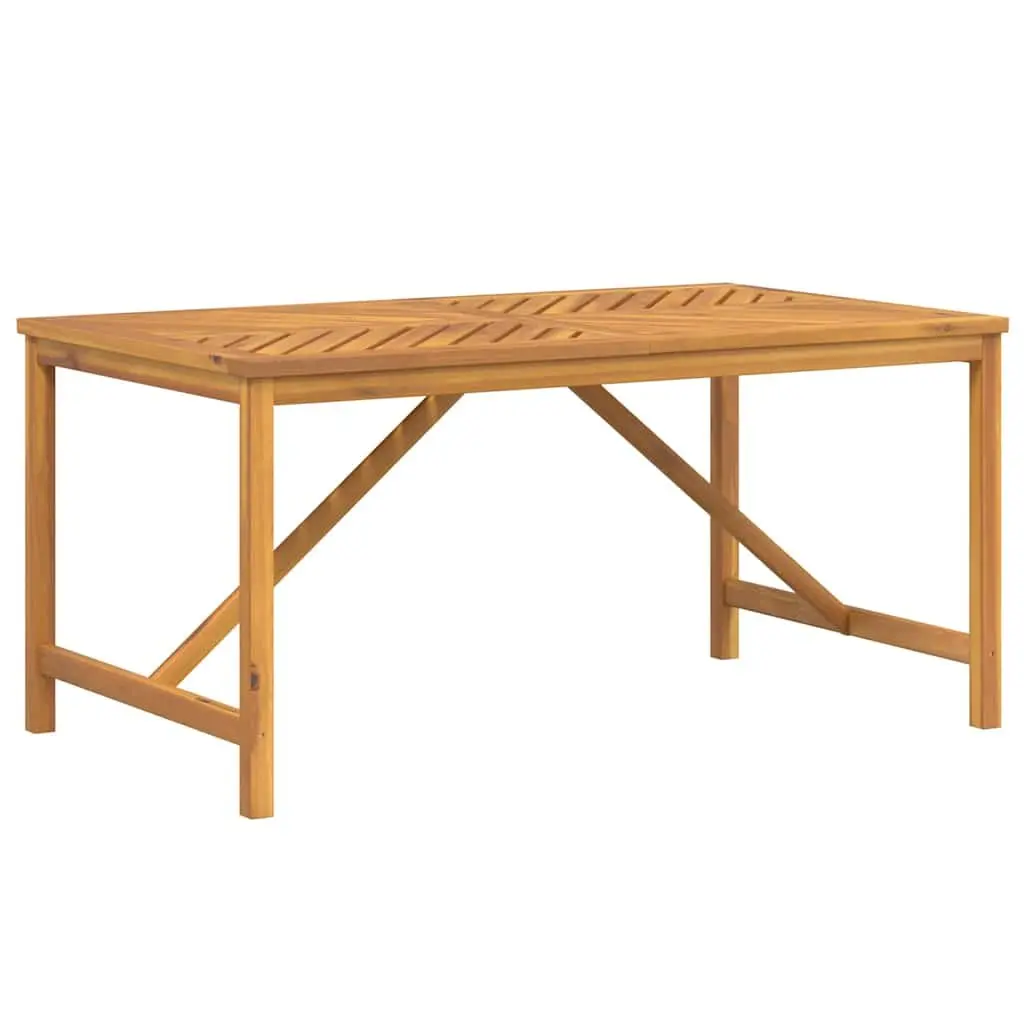 Garden Dining Table 150x90x74 cm Outdoor Furniture Brown Solid Wood