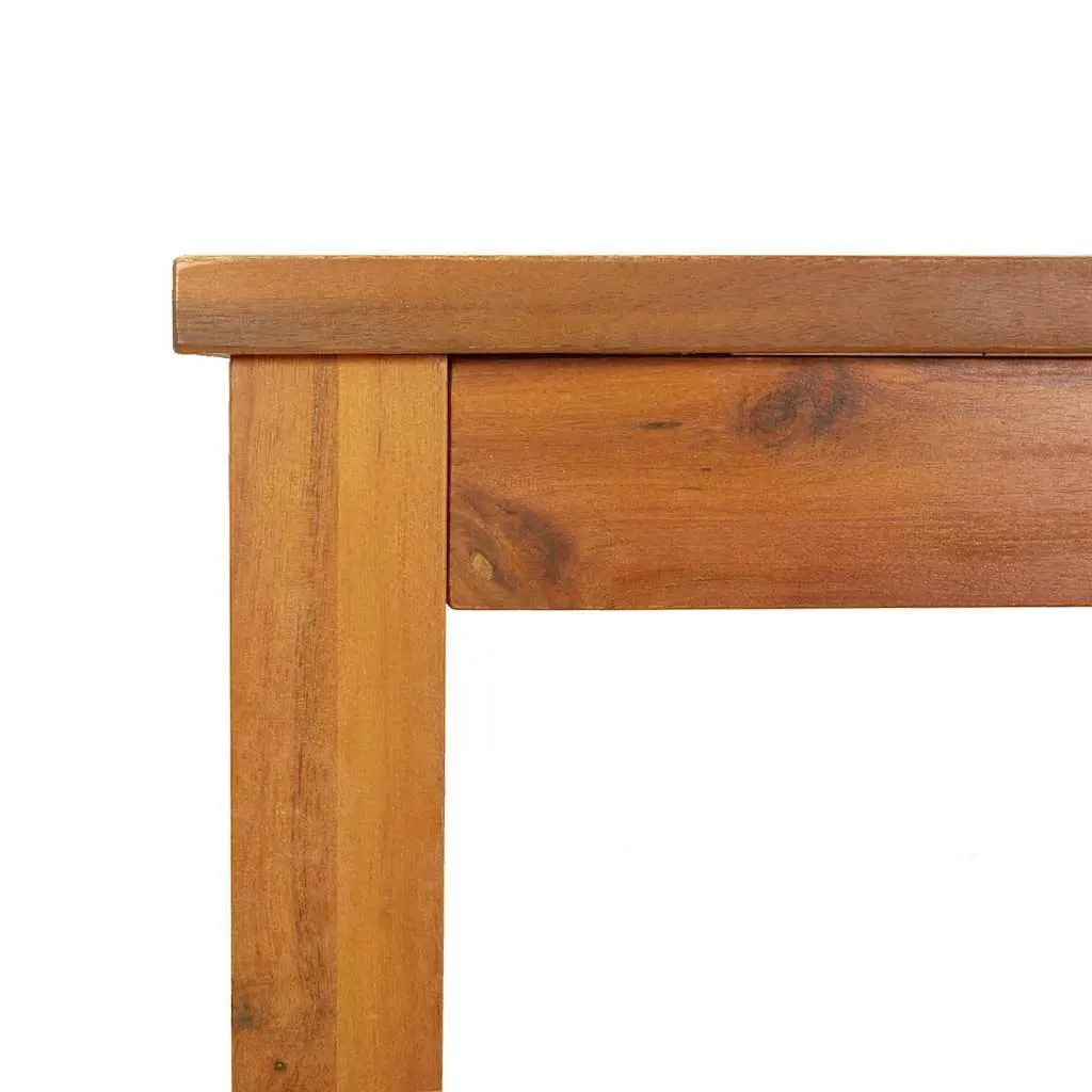 Garden Dining Table 150x90x74 cm Outdoor Furniture Brown Solid Wood