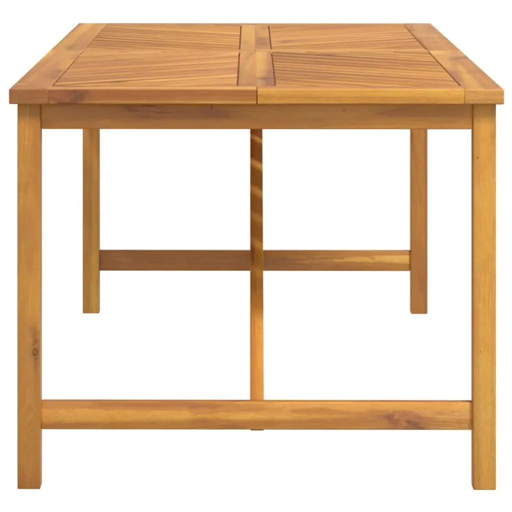 Garden Dining Table 200x90x74cm Outdoor Patio Furniture Solid Wood Acacia Brown